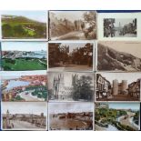 Postcards, Kent, a collection of approx 190 cards, RP's and printed, various locations inc. Chatham,