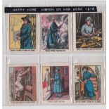 Trade silks, The Happy Home, Women on War Work 'M' size (set, 12 silks) (gd/vg)