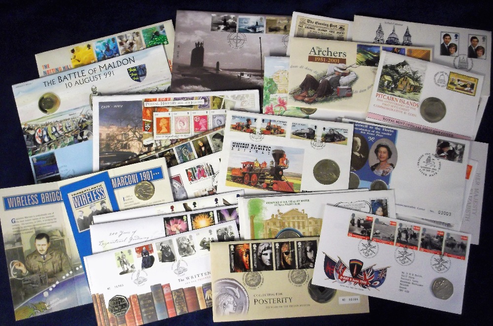 Coins / Covers, a collection of approx 25 Philatelic coin covers inc. Union Pacific Railway, 100