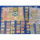 Ephemera, matchbox labels, a collection of approx. 400 worldwide labels, various ages and countries,