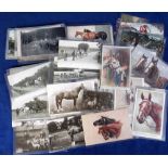 Postcards, Animals, a good selection of approx 100 cards depicting working horses and artistic horse