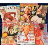 Glamour magazines, a collection of approx. 75 glamour magazines, mostly 1980s onwards, various