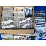 Postcards, a collection of 2000+ UK topographical cards, mixed ages and very many different