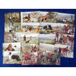 Postcards, Hunting, Shooting & Rural Life, a collection of 19 cards all published by R Tuck inc. '