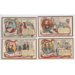 Trade cards, France, Benefactors of Humanity, 'X' size (81/84 plus one duplicate) (mostly gd/vg)