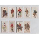 Cigarette cards, USA, The American Tobacco Co, Military Uniforms 'B' (9/25) (fair/gd) (9)