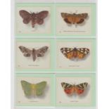 Tobacco silks, Phillip's, British Butterflies & Moths (47/50, missing nos 4, 24 & 41) (vg)