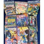 Comics, collection of comics, mostly Marvel titles from mid 1980s to late 1990s, inc. Wolverine /