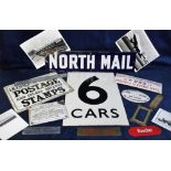 Collectables, a quantity of travel and transport related items to include 2 vintage enamel signs (