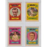 Trade cards, A&BC Gum, Cricketers, 1961, 'X' size, 94mm x 69mm (set, 48 cards) (vg)