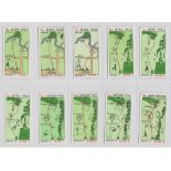 Cigarette cards, Churchman's, Can You Beat Bogey at St Andrews? (set, 55 cards) (gd/vg)