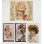 Cigarette Cards, USA, collection of 8 large size cards inc. 6 Dukes issues, noted Stars of The Stage