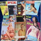 Glamour magazines, collection of 36 issues of USA Glamour/pin-up magazines mostly 1960s, various