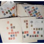 Stamps, South and central American collection on album pages and loose, many pre 1920 inc. Brazil,