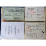 World War 2 Postal History, selection of documents relating to German prisoner of war Rudolf
