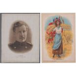 Tobacco silks, two premium issues, ITC (Canada), Flag Girls, Canada, The Land of Plenty', 1913,