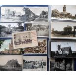 Postcards, Oxfordshire, a collection of approx 125 cards, RP's & printed, showing street scenes,