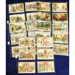 Trade cards, Liebig, 5 scarce Dutch Language issue sets, S853 - S857 (Inc.), In India, Scenes of