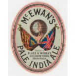 Beer label, McEwan's, Edinburgh, vo, Pale India Ale bottled by Blake & Murray, Edinburgh, (gd) (1)