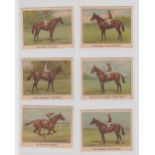Cigarette cards, Horseracing, Boguslavsky, Winners on the Turf, 'L' size (set, 25 cards) (gd, some