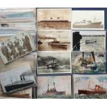 Postcards, Shipping, a collection of approx 100 cards, RP's, printed, artist-drawn etc inc. Paddle