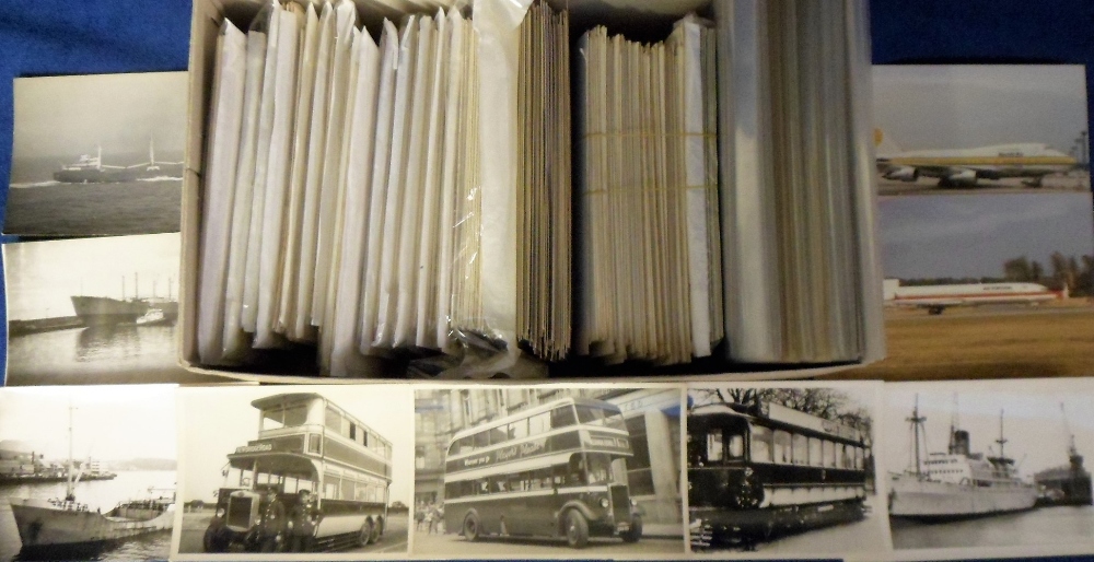 Photographs / Postcards, Transport, a large quantity of mostly b/w photographs, various ages inc.