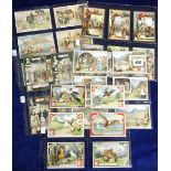Trade cards, Liebig , 5 scarce Dutch Language issue sets, S870 - S874 (Inc.), The Simplon Tunnel,