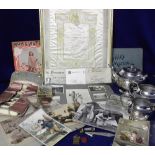 Collectables, a mixed collection of items to include a framed Royal Opera silk programme from 1908