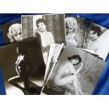 Glamour photographs, a collection of 20 original 1950s b/w photos by Russell Gay, most bearing