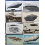 Postcards, Airships & Balloon's, a collection of 16 cards, RP's and printed, inc. Graf Zeppelin (4