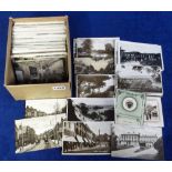 Postcards, UK topographical selection, 300+ cards, inc. Berkshire, Bucks, Oxfordshire, Somerset,