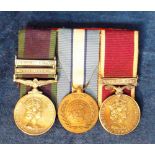 Militaria, Medals, a group of 3 medals with ribbons, attributed to 23975784 W.J. Burch REME