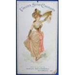 Tobacco Advertising, USA, Chas. Millhiser, shop display advertising card for Virginia Star Cheroots,