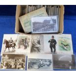 Postcards, a box of 350+ subject cards inc. postal, animals, (Barnes, Boulanger), exhibitions,
