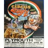 Circus Ephemera, 2 posters and a lobby card advertising Italian Circus Enis Togni for performances