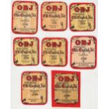 Beer labels, Dutton's, Blackburn, a further selection of 8 different 'Oh be Joyful' labels, 2 are