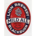 Beer label, Matthew Brown, Blackburn, Mild Ale, numbered 3, vo, 90mm high, (gen gd) (1)