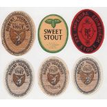Beer labels, Robert Younger & Co, Edinburgh, a mixed selection of vo's, Double Brown Stout (4