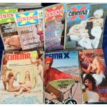 Magazines, a collection of 36 issues of 'Cinema X' magazine, 1968-1974 (mixed condition fair to vg)