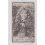 Cigarette card, Fraenkel, Music Hall Artistes (white card), type, Marie Lloyd (cr, grubby) (1)