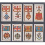 Cigarette cards, Player's, Badges & Flags of British Regiments, (brown back, numbered) (set, 50