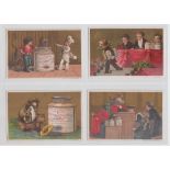 Trade cards, Liebig, 'A Judgement on Liebig' ref S66, 1878, (set, 6 cards) (one with sl paper loss