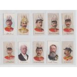 Cigarette cards, Cohen, Weenen, Boer War Celebrities, Coloured, (100 Subjects backs), ref H133, (