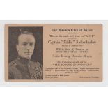 Postcard, Aviation, USA, Masonic club of Akron (Ohio), 1c postal stationery card advertising talk by