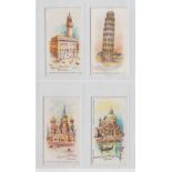 Cigarette cards, Smith's, A Tour Round the World (Script back), four cards, nos 10, 11, 12 & 24 (vg)