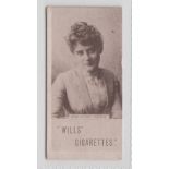 Cigarette card, Wills, Actresses & Celebrities Collotype (Four Brands back), type card, Miss Ethel