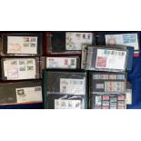 First Day Covers, a large collection of commemorative first day covers contained in 10 albums of