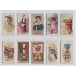 Cigarette cards, USA, Allen & Ginter, a collection of 17 type cards, Celebrated American Indian