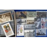 Postcards, a subject collection of approx 400 cards Inc. Aviation, Military, Glamour, Dogs,