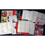 Rugby Union programmes with autographs, interesting collection of 20+ signed programmes, 1950's